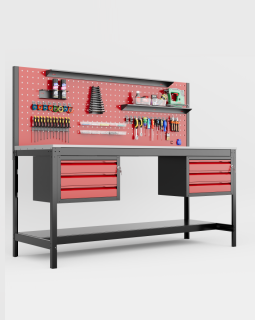 2 Metre 6 Çekmeceli Demonte Çalışma Tezgahı