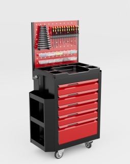 5 Çekmeceli Yanlık + Panolu Takım Arabası